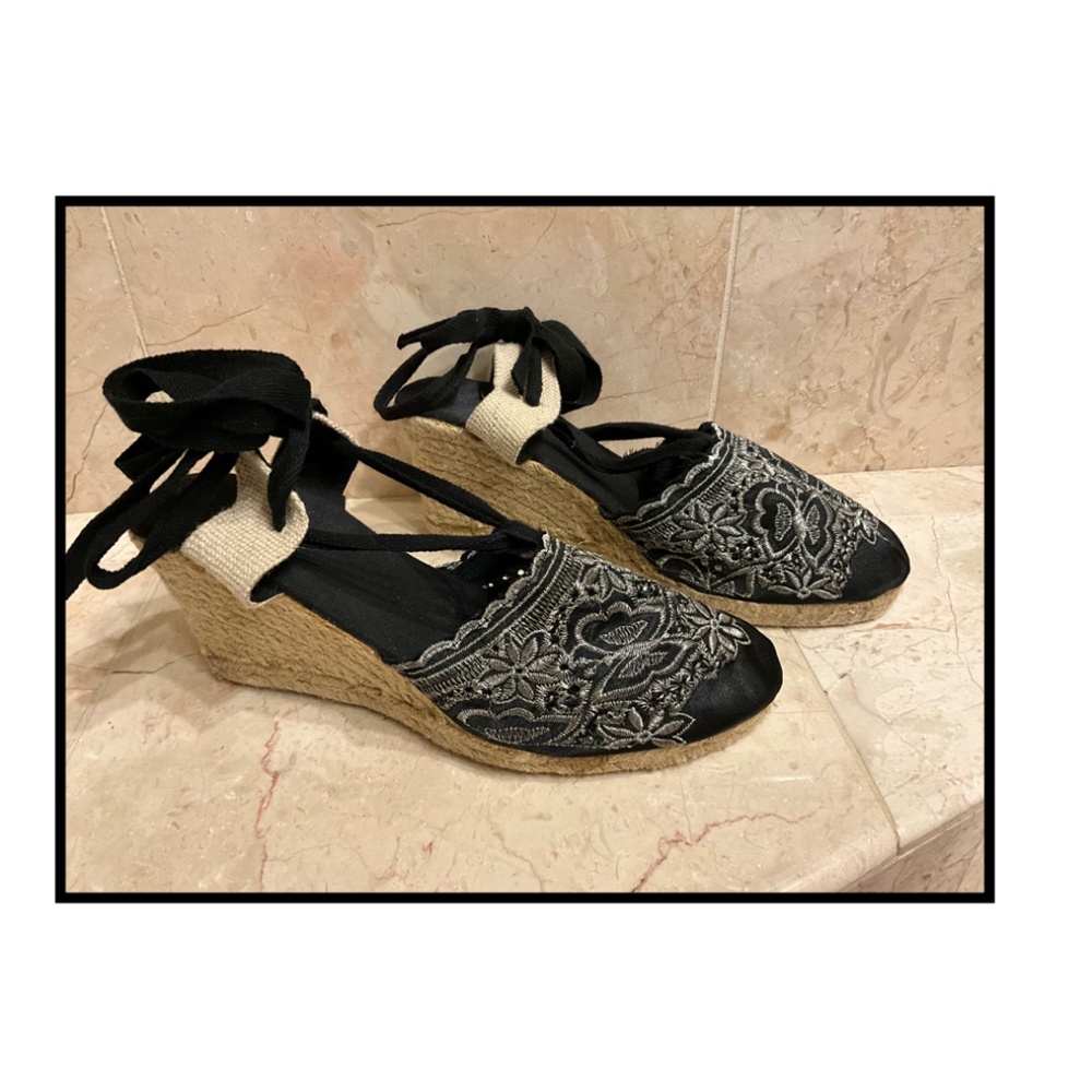 Espadrilles wedge size 9 Italian Espadrilles-purchased in Florence, Italy--